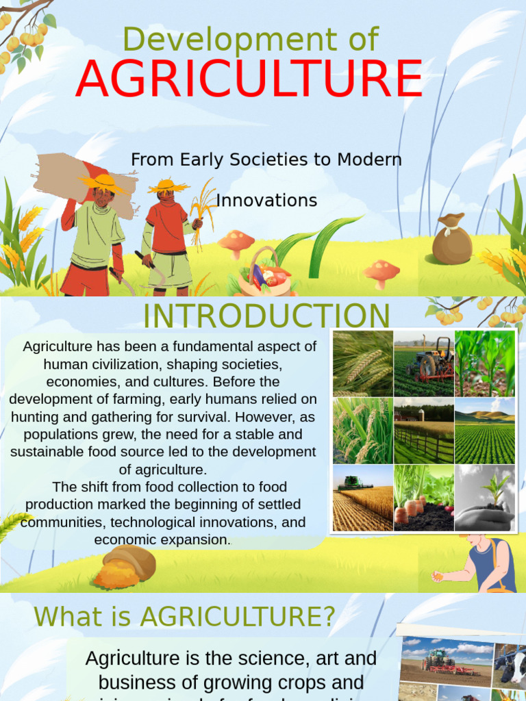 Evolution of Agriculture: From Past to Present | PDF | Agriculture ...