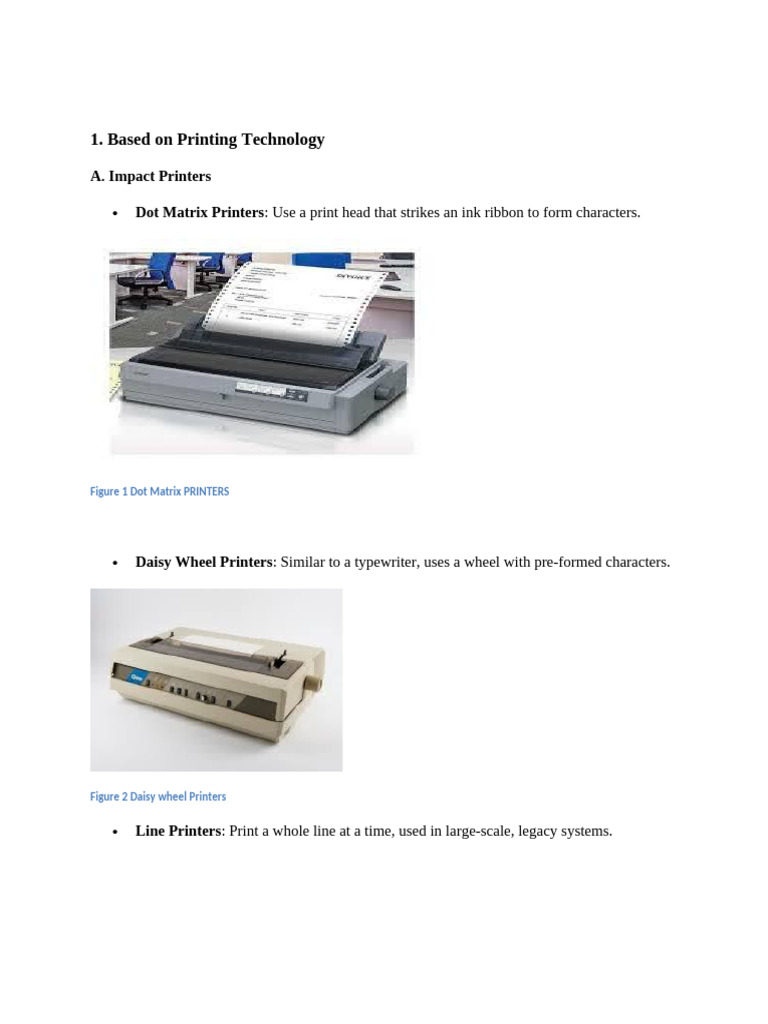 Categories of Printers | PDF