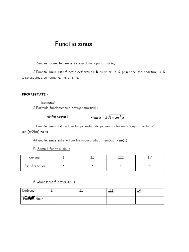 Formule Trigonometrie