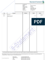 Monthly Bank Statement for eSavers Account