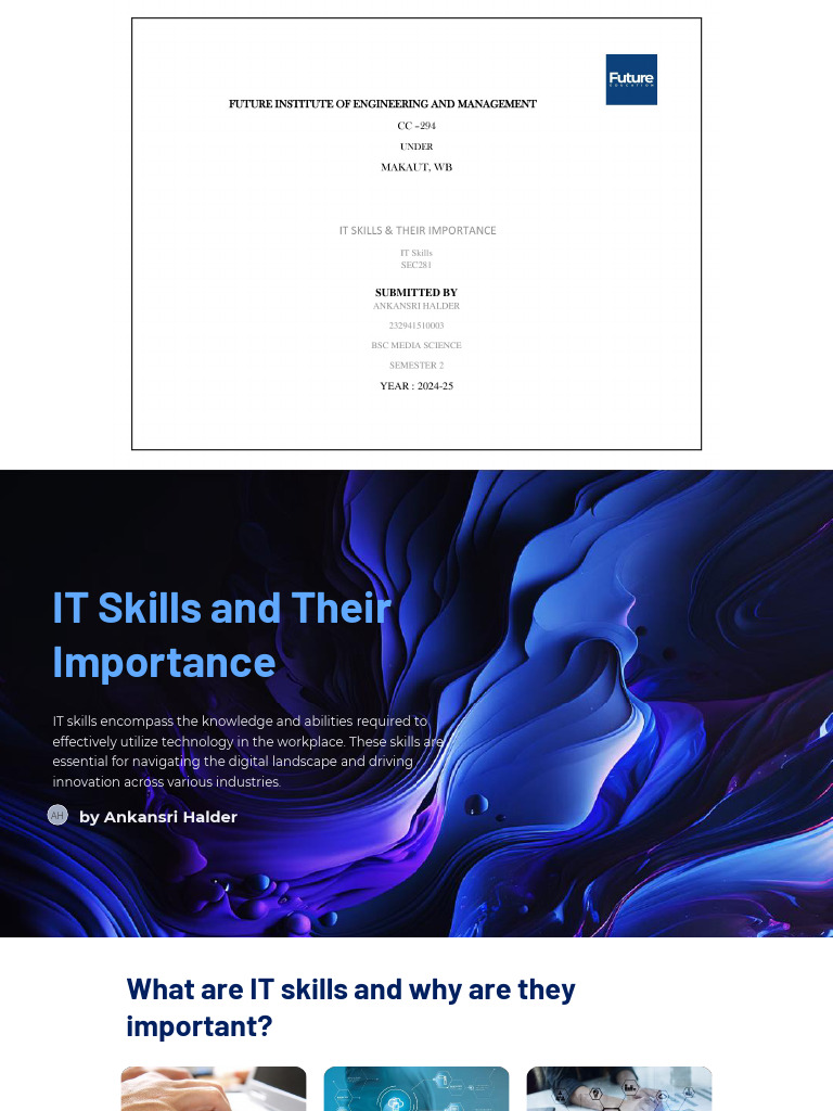 Essential IT Skills for Professionals | PDF | Computer Security | Security