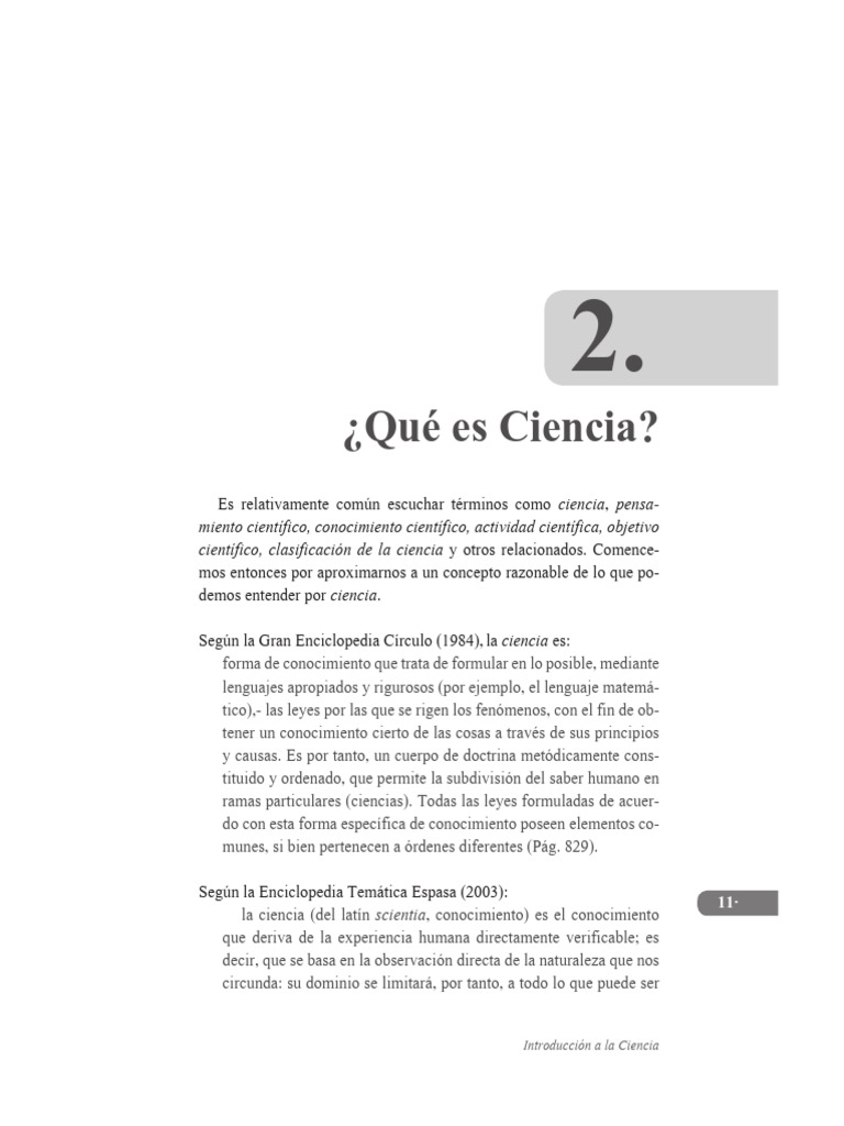 Definición y Ramas de la Ciencia | PDF | Conocimiento | Science