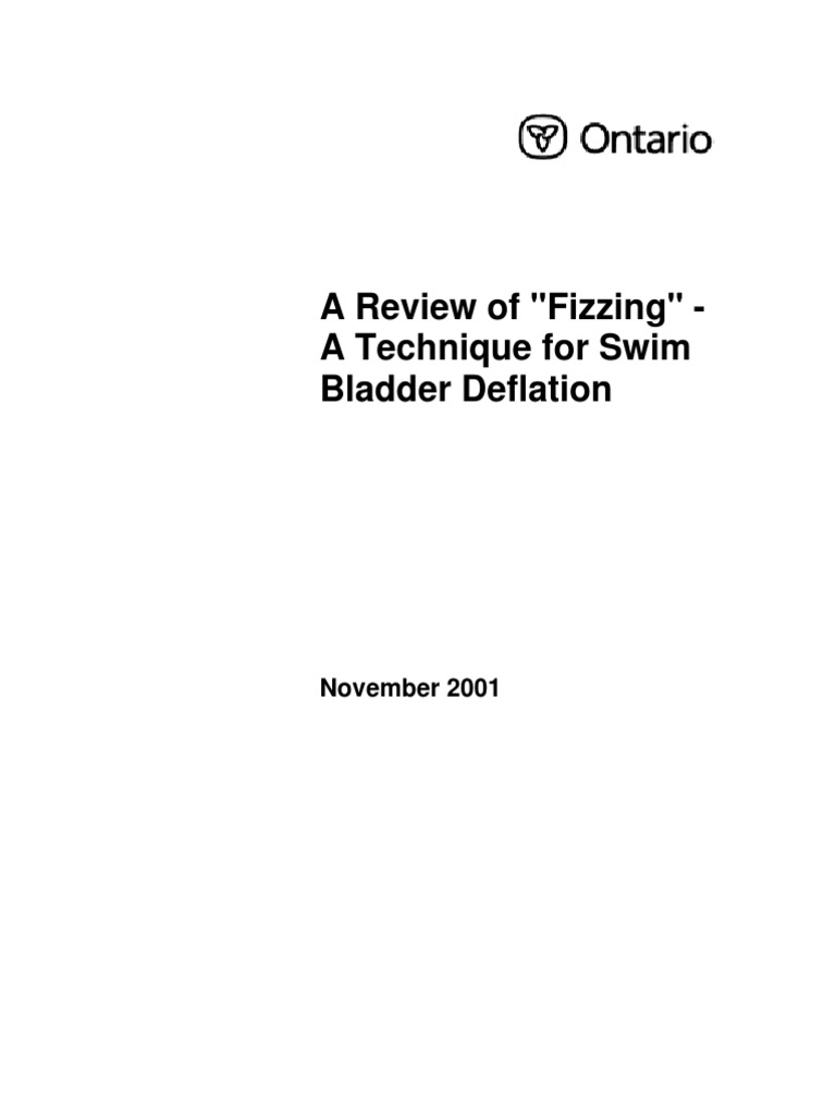 Fizzing Technique for Fish Swim Bladder Deflation | PDF | Fish | Fish ...