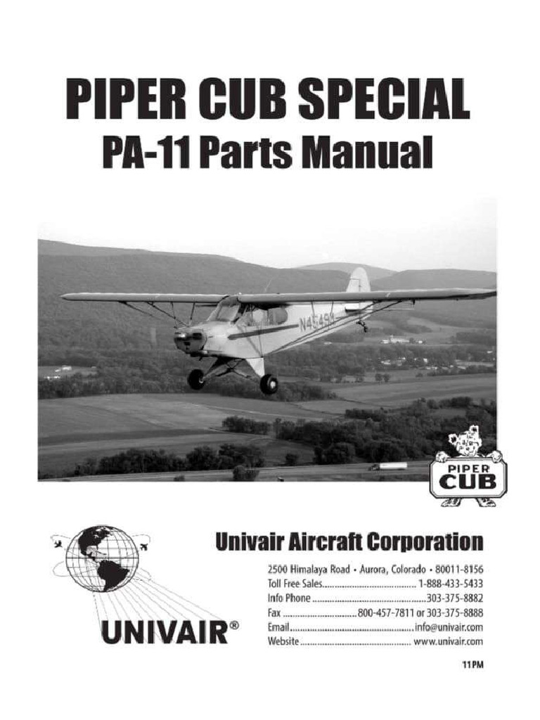 Parts Manual - Piper Cub Special PA-11 | PDF