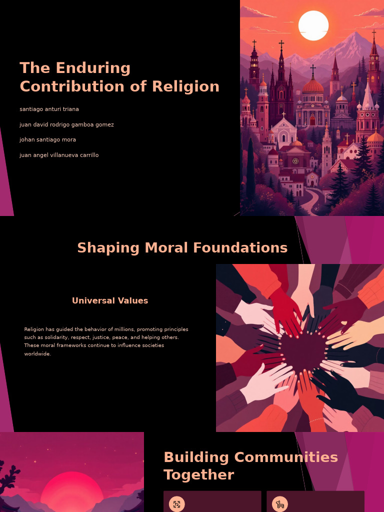 The Enduring Contribution of Religion | PDF | Traditions | Religious Texts