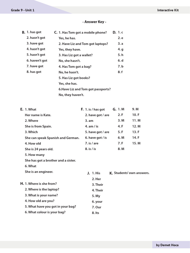 9.1 Answer Key | PDF | Chess Theory | Chess