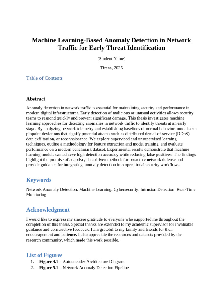 Machine Learning for Network Anomaly Detection | PDF | Machine Learning ...