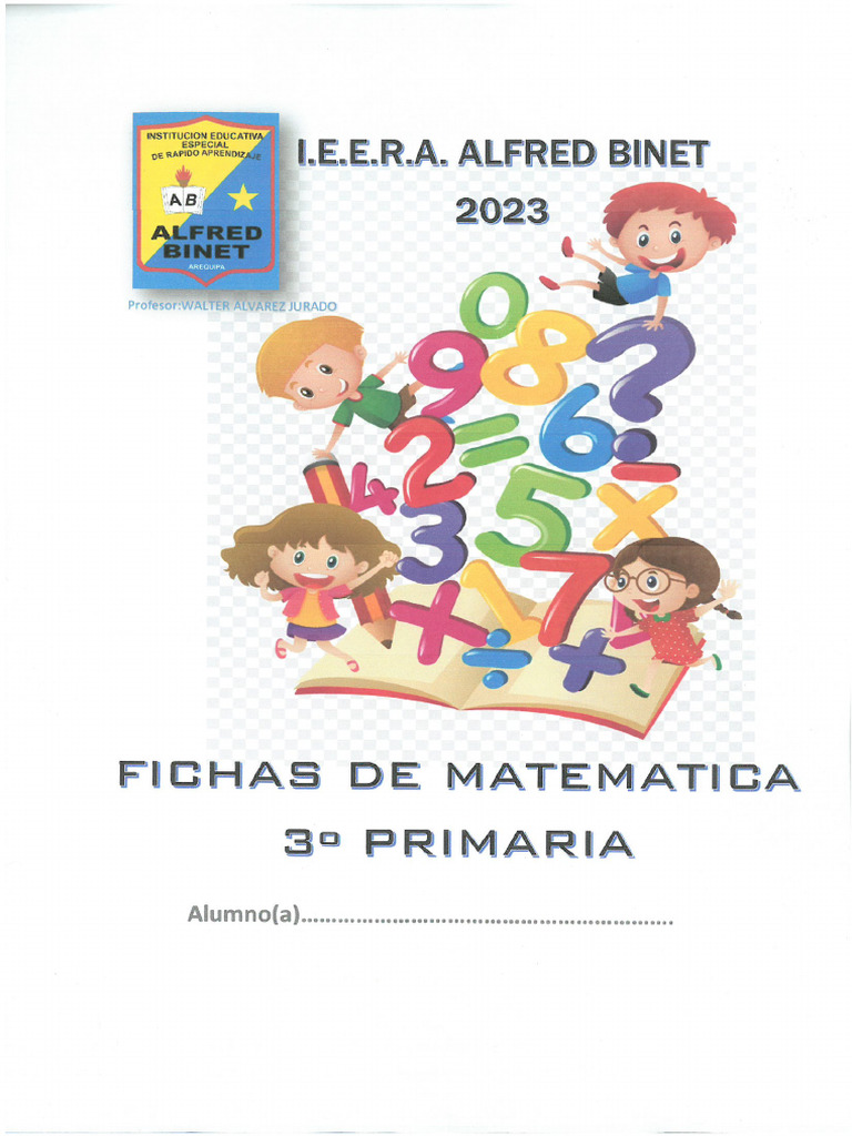 Ficha de Matematica 3 de Primaria | PDF