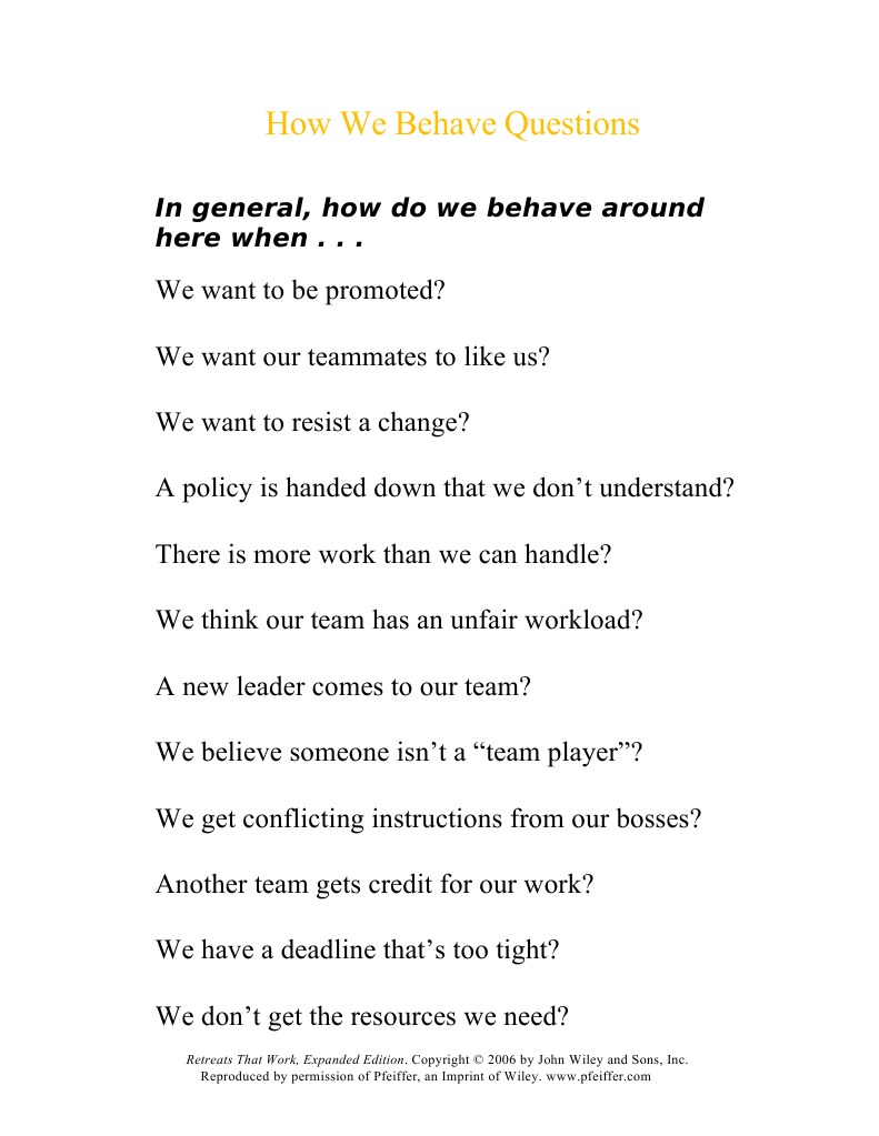 How We Behave | PDF