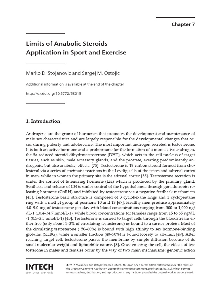 Anabolic Steroids in Sports: Limits and Effects | PDF | Testosterone ...