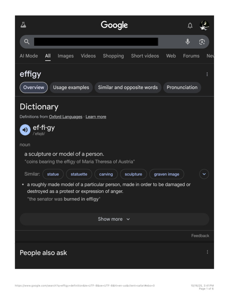 Understanding Effigy: Definition & Use | PDF | Linguistics | Lexicology