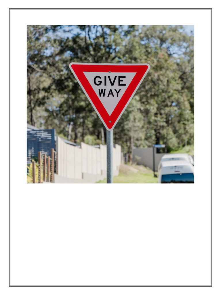 Road Signs | PDF