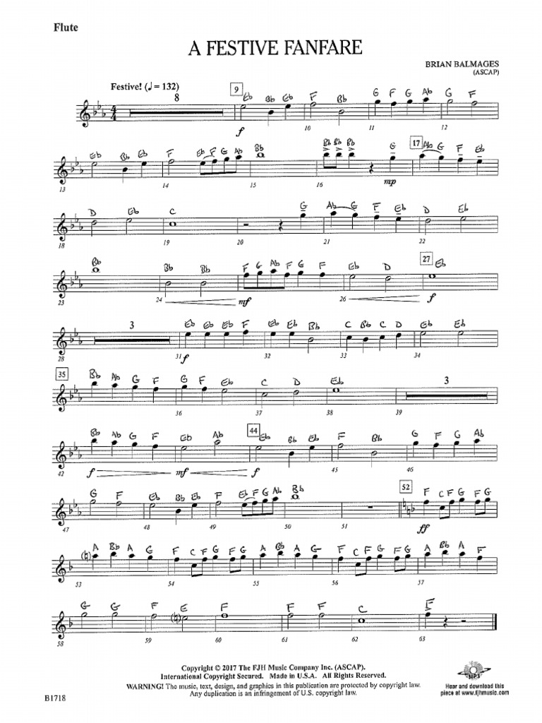 A Festive Fanfare - Sheet Music | PDF