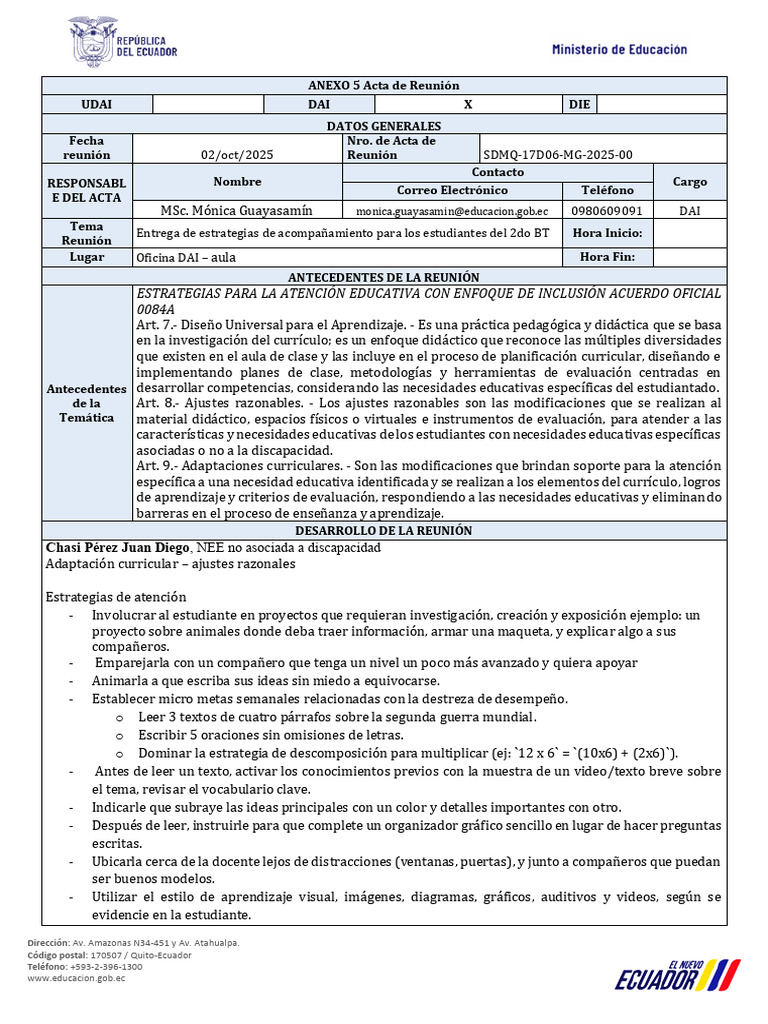 Estrategias Inclusivas para Estudiantes | PDF | Plan de estudios ...