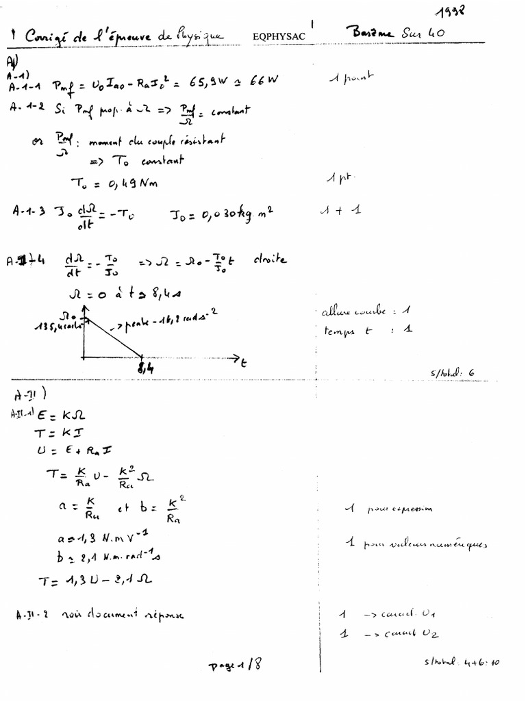 Physique Appli 1998 | PDF