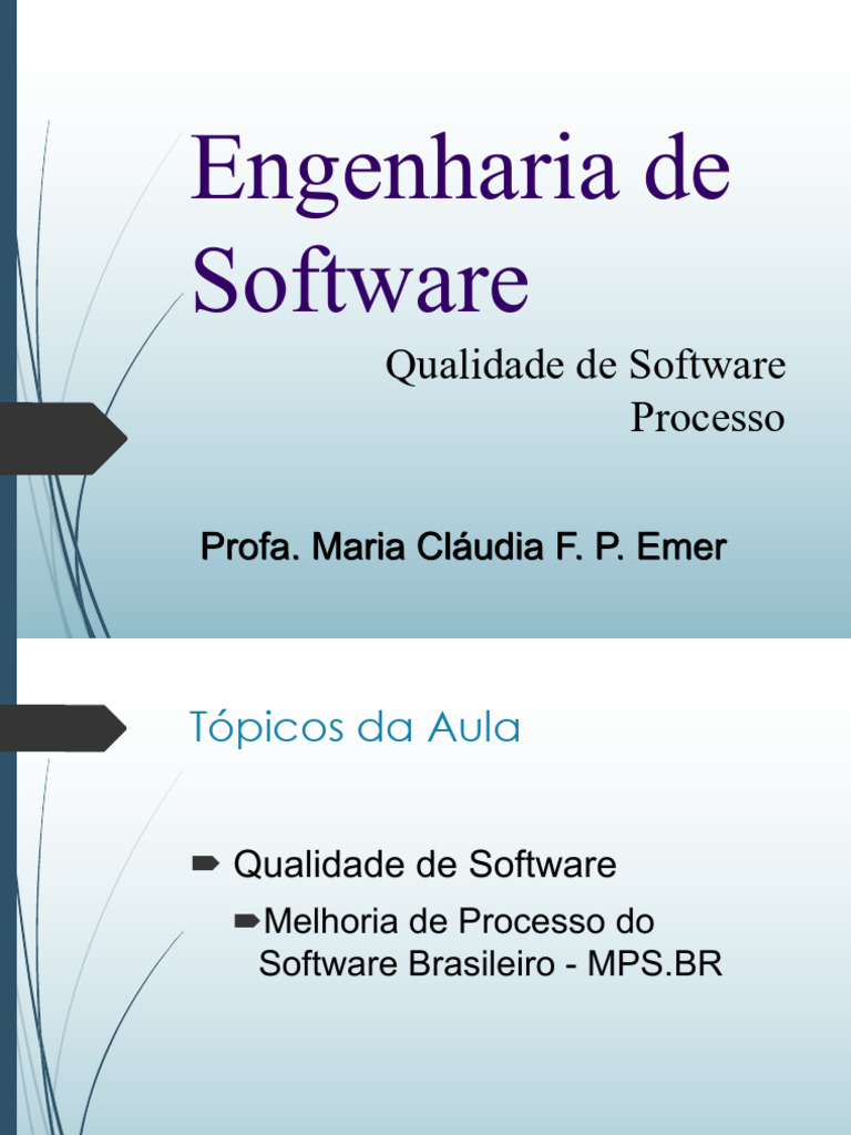 Melhoria de Processos de Software MPS.BR | PDF