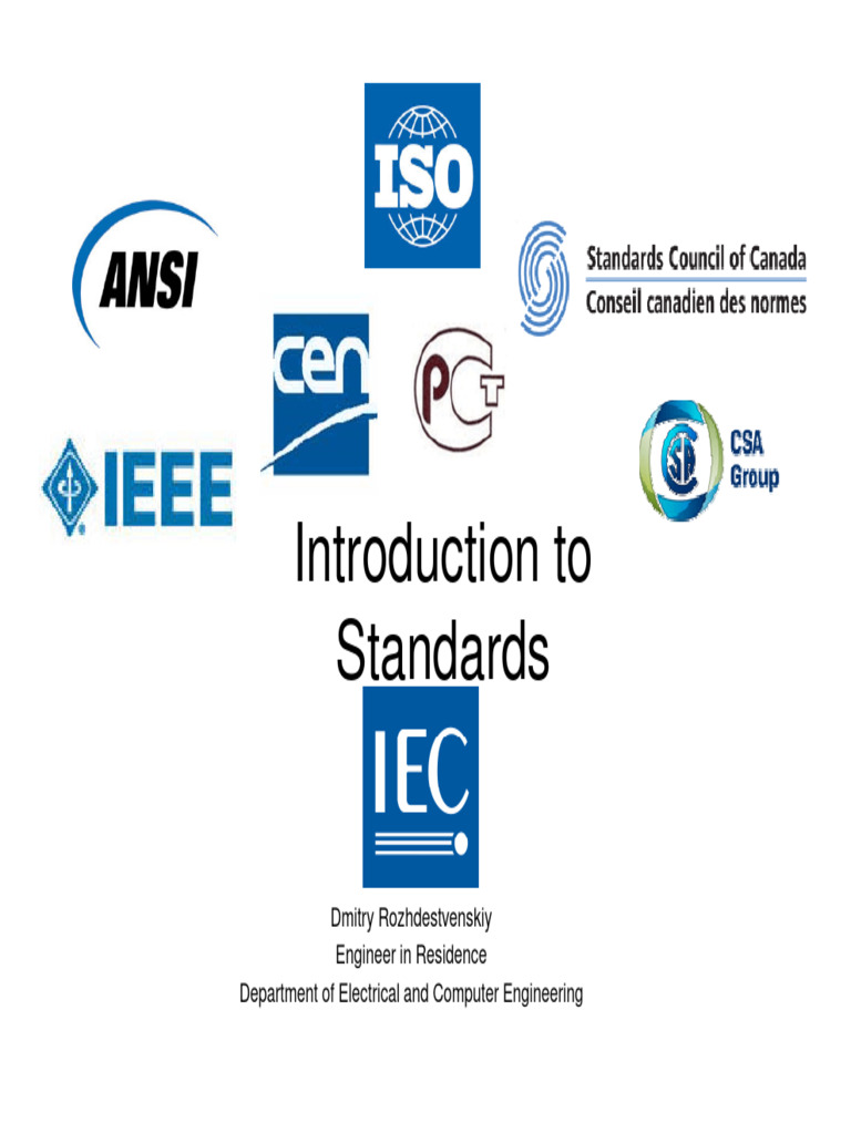 Overview of Engineering Standards | PDF | International Organization ...