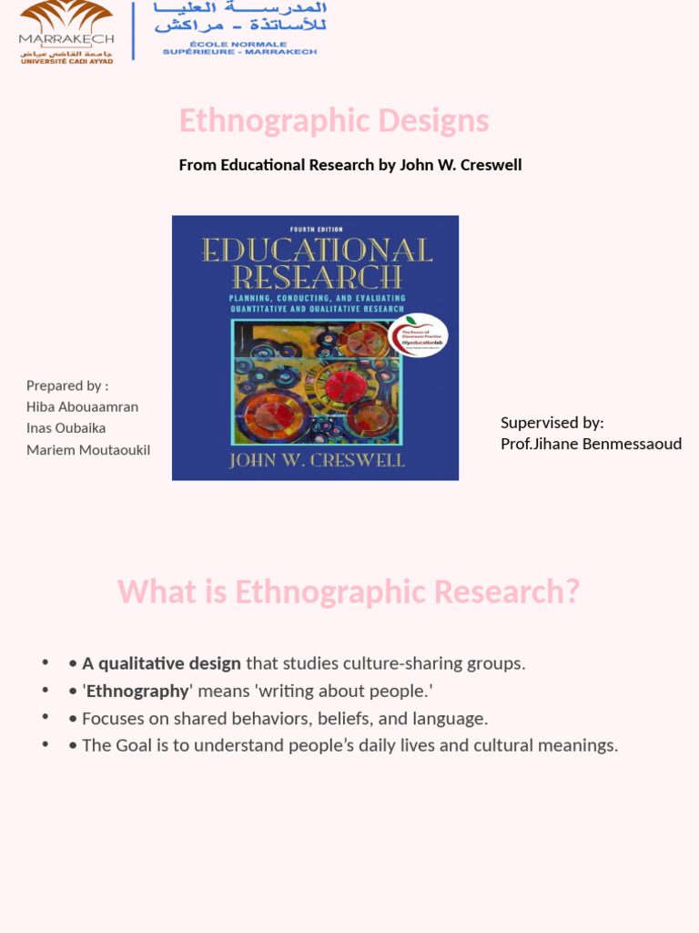 Ethnographic Designs Presentation | PDF