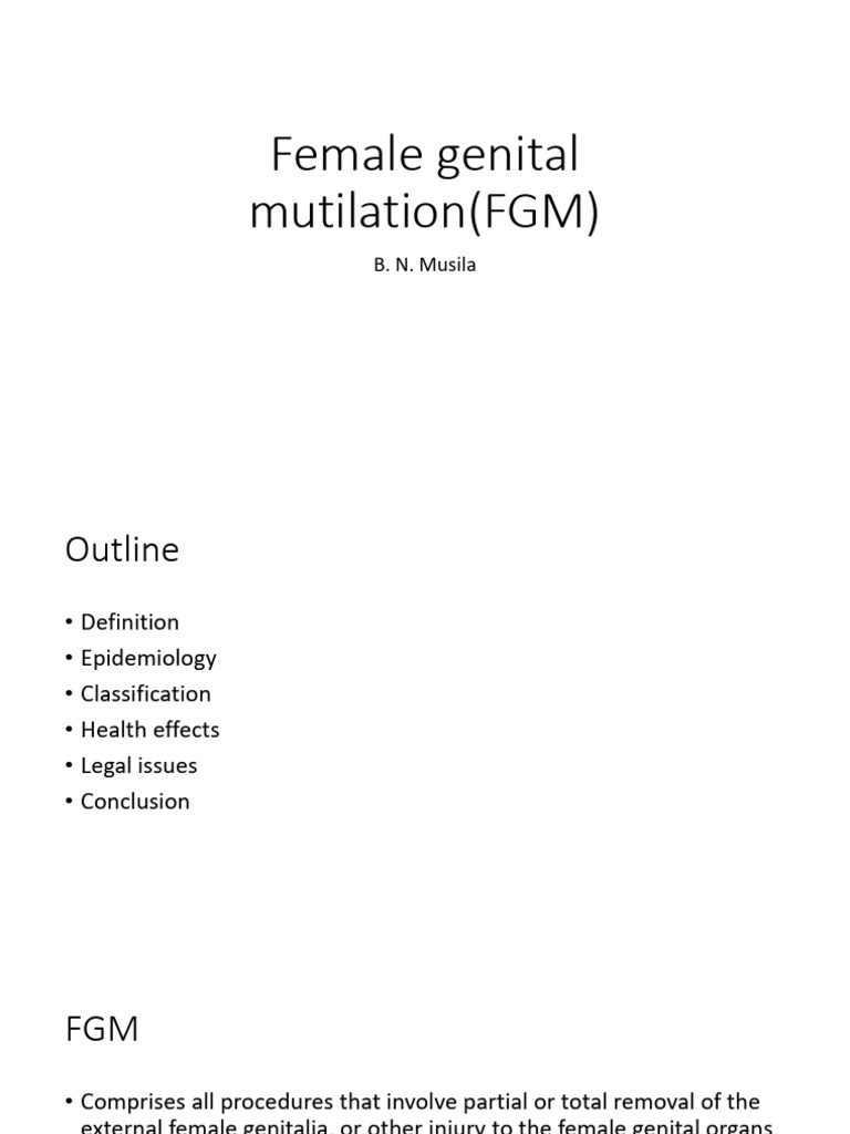 Understanding Female Genital Mutilation | PDF | Female Genital ...