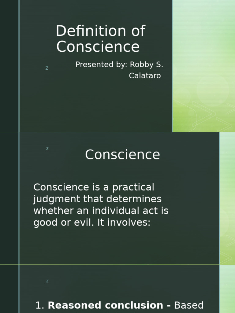 Understanding Conscience and Moral Judgment | PDF