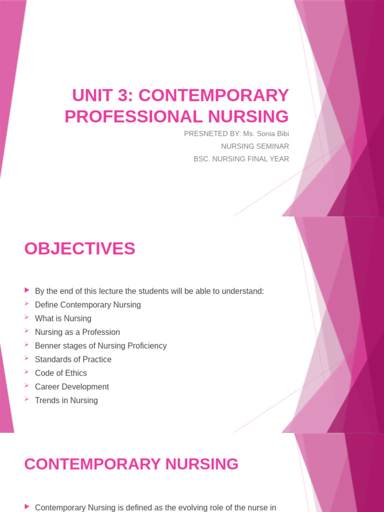 Unit 3 Contemporary Professional Nursing-1 | PDF | Nursing | Expert