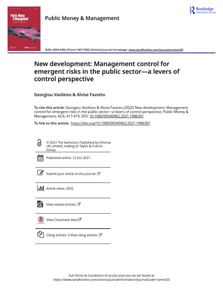 2022 - New Development Management Control For Emergent Risks in The ...