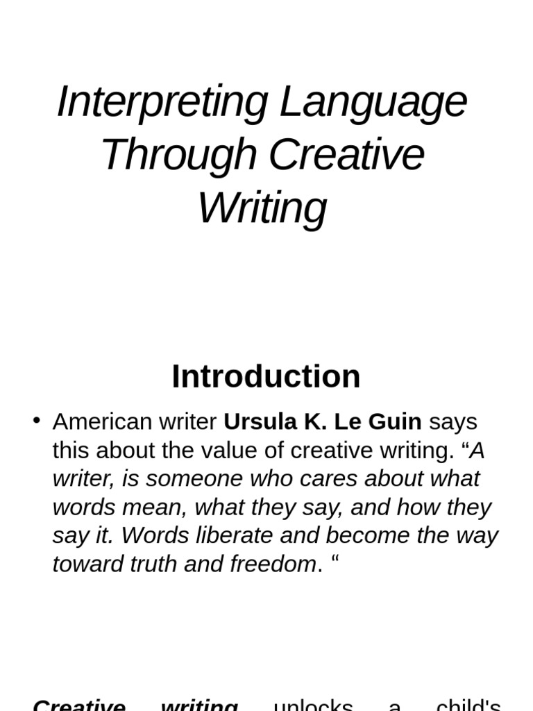 Creative Writing Strategies for Literacy | PDF | Creative Writing ...