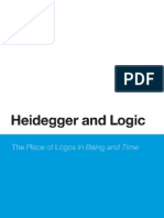 2. Shirley- Heidegger and Logic the Place of Logos in Being and Time Continuum Studies in Continental Philosophy