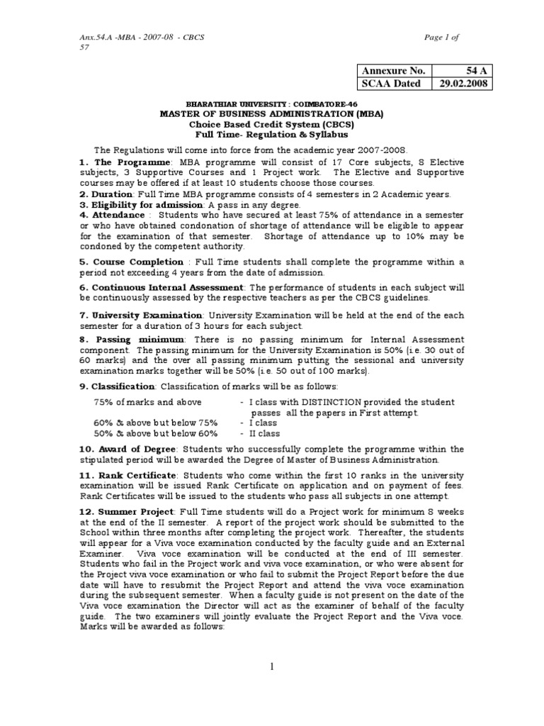 MBA Program Guide 2007-08 | PDF | Entrepreneurship | Statistical ...