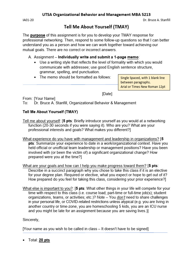TMAY Memo Assignment for MBA 5213 | PDF | Social Psychology | Human ...
