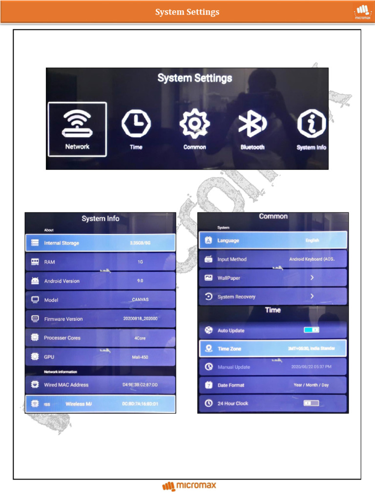 System Settings | PDF