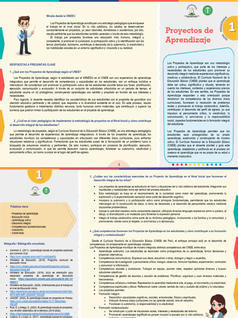 Proyectos de Aprendizaje en Educación Inicial | PDF | Plan de estudios ...