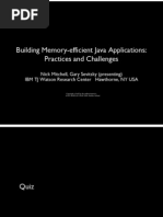 Building Memory-Efficient Java Applications: Practices and Challenges