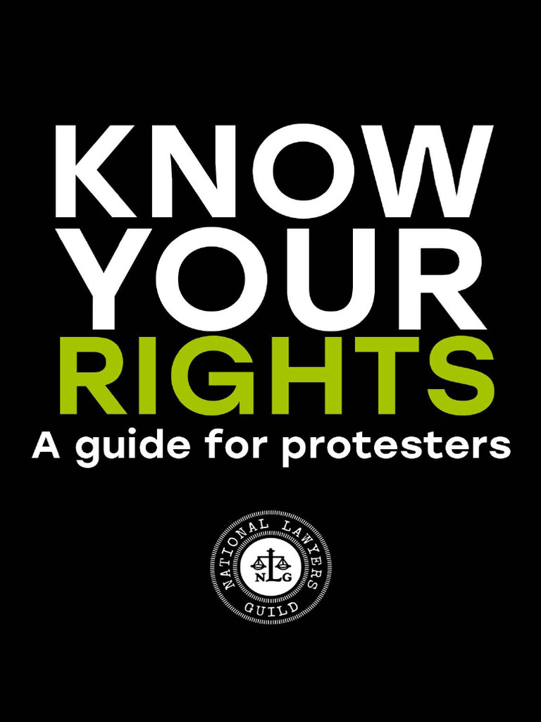Know Your Rights for Protests and Police | PDF | Probable Cause | Police