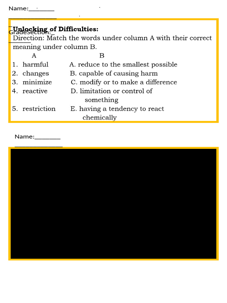 Answer Sheet | PDF