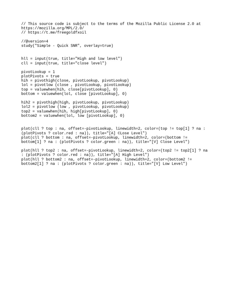 Simple Quick SNR | PDF