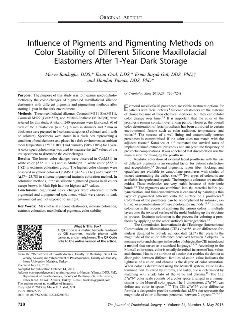 10 1097@SCS 0b013e3182800f23 | PDF | Prosthesis | Color