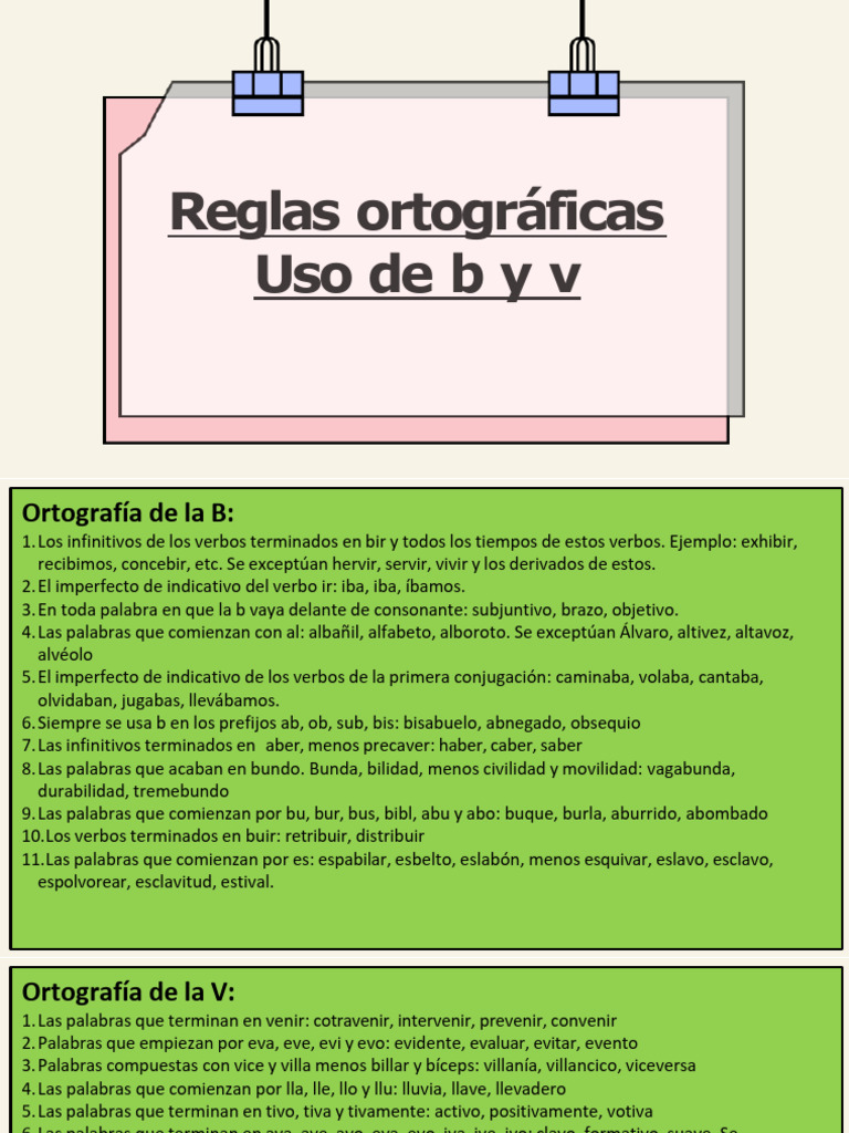 Semana 13. Uso de La B y V | PDF | Morfología | Semántica