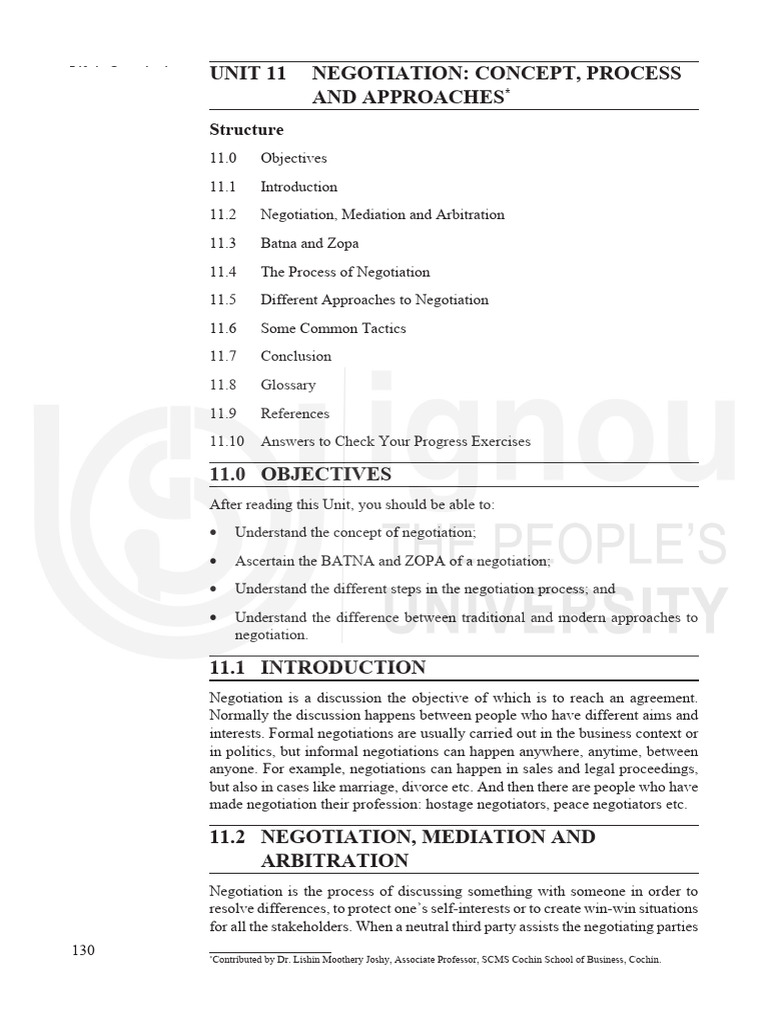Negotiation Concepts and Processes Explained | PDF | Dispute Resolution ...