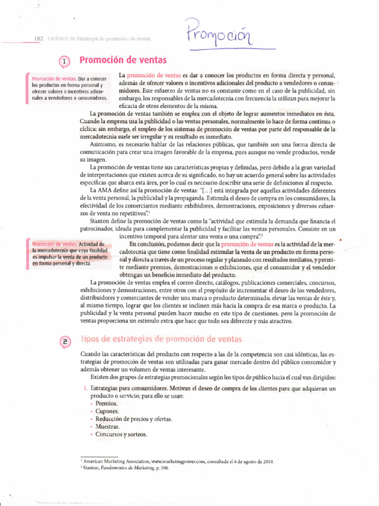 Folleto Promoción, Características y Formas de La Promoción | PDF