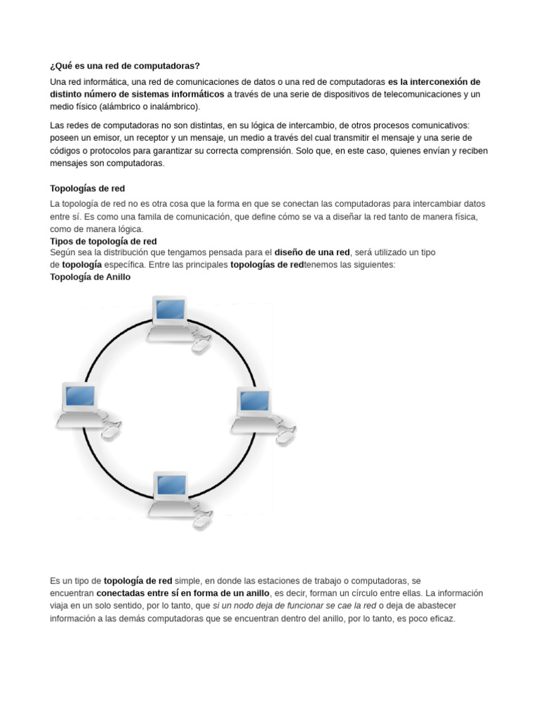 Tipos y Modelos de Redes de Computadoras | PDF | Protocolos de internet ...
