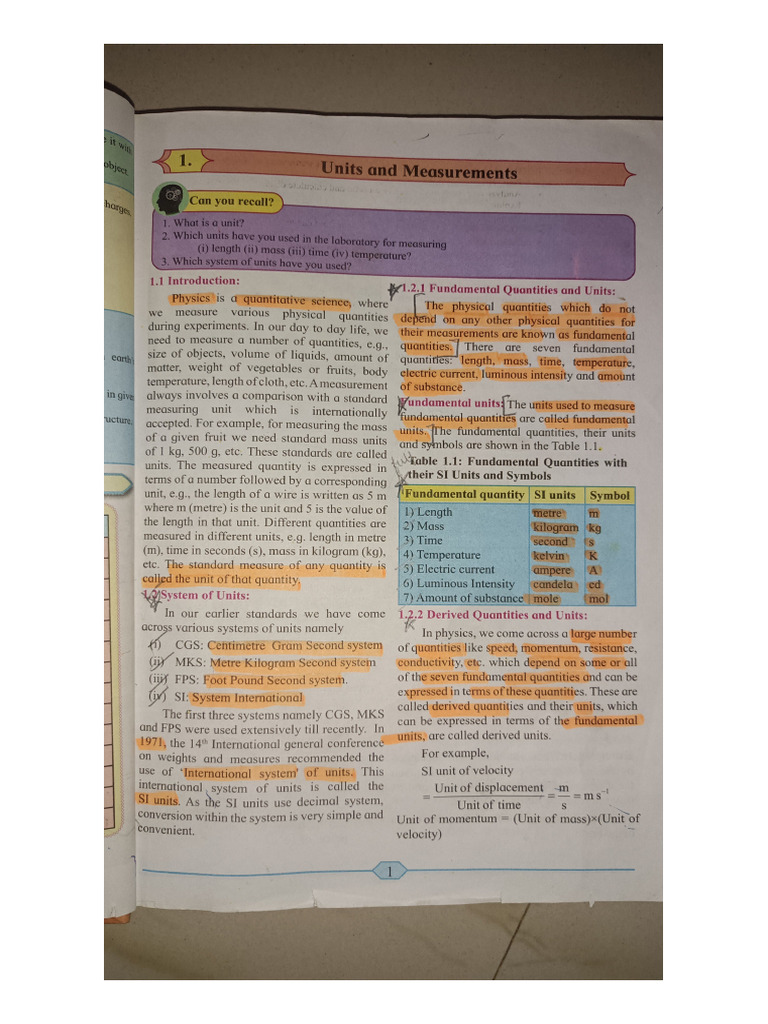 Phy Chap 1 Imp PDF | PDF