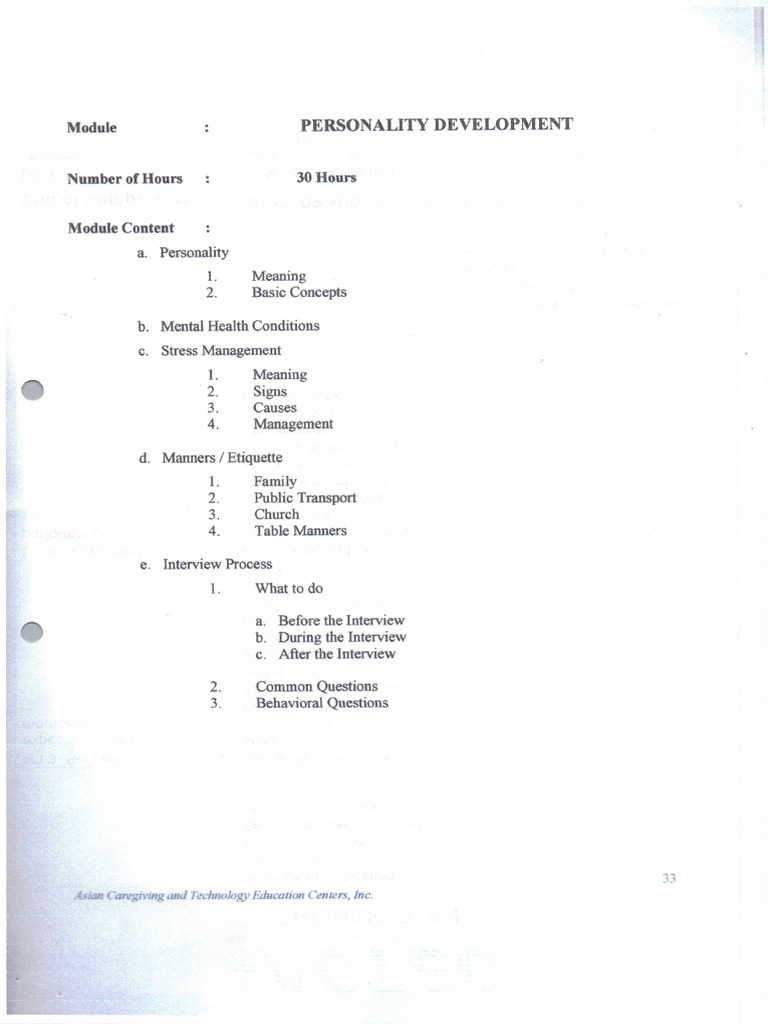 Personality Development | PDF