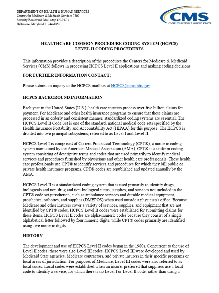 2023 Healthcare Common Procedure Coding System Hcpcs Level II Coding ...