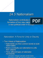 Nationalism Contributes to New Nations and Political Order in Europe