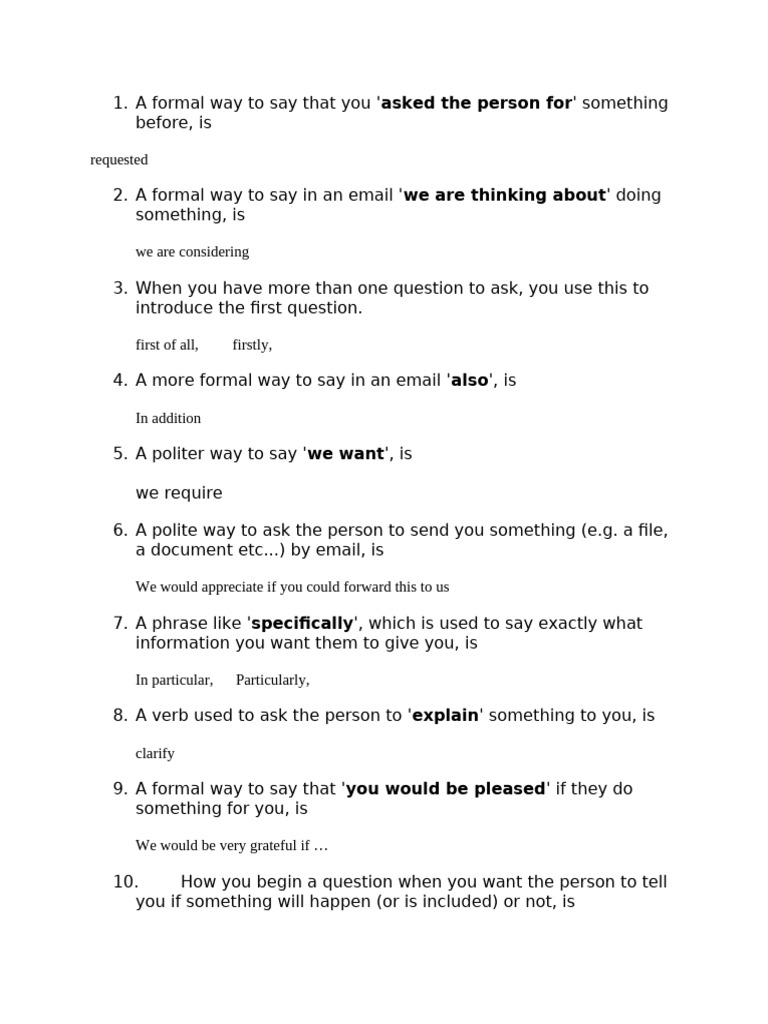 Formal Email Writing Tips and Examples | PDF