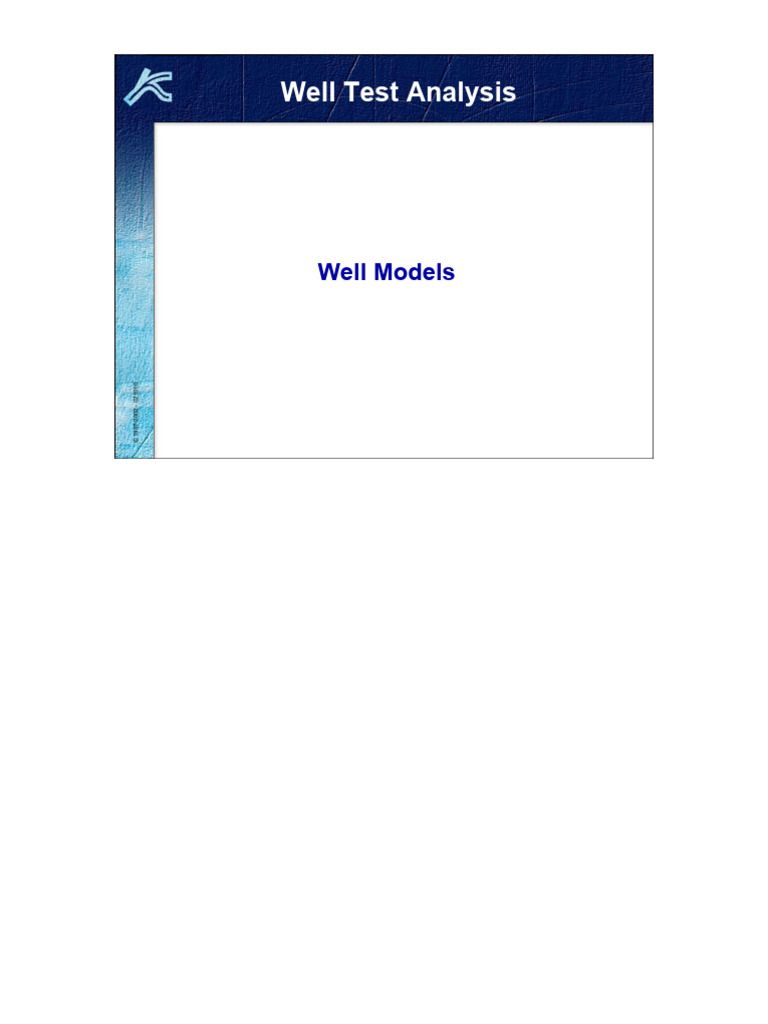 Well Test Analysis and Models Overview | PDF | Applied And ...