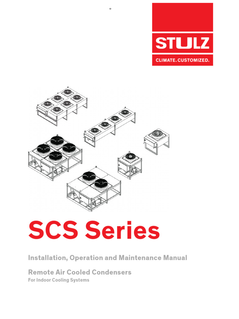 SCS Series Condenser Manual | PDF | Capacitor | Air Conditioning