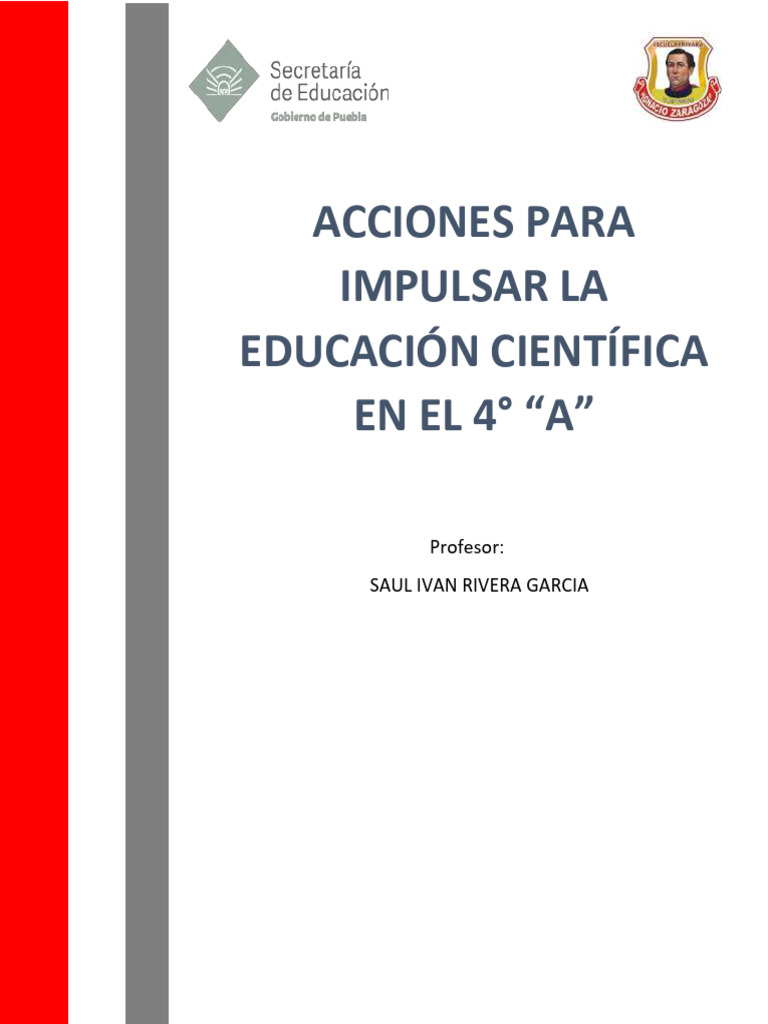 Acciones para Impulsar La Ciencia - Saul | PDF