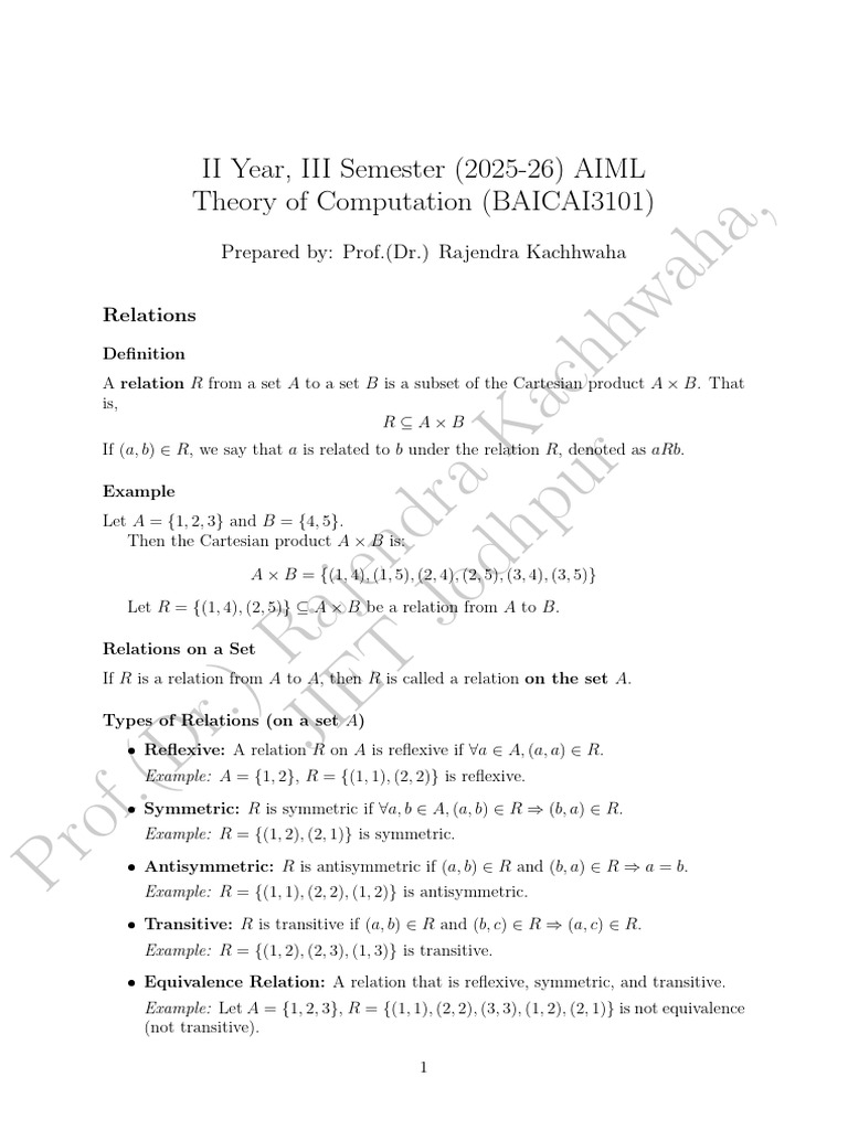 383 1299507 Relations | PDF | Automata Theory | Metalogic